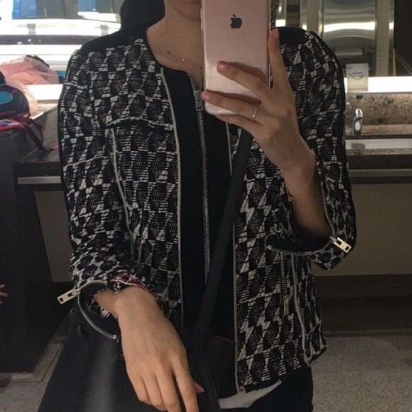 IRO Kamber Suede-Trimmed Jacket FR 40 - Picture 5 of 8